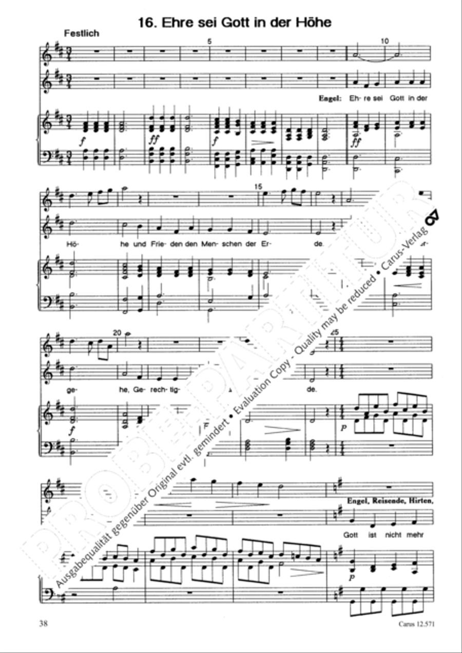 O je, Bethlehem Unison Choir scores gallery preview page 39