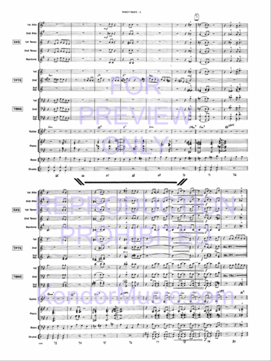 Fancy Pants Jazz Ensemble scores gallery preview page 8