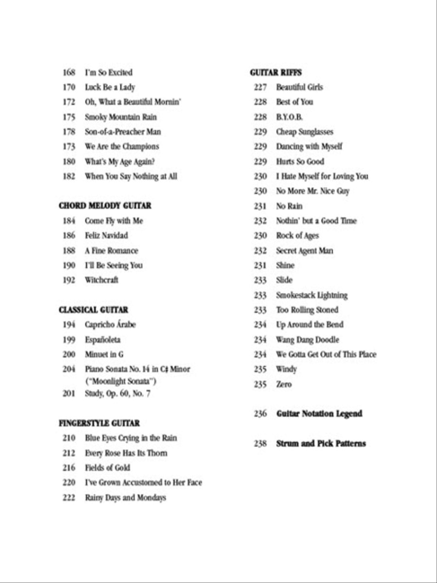 The Ultra Guitar Songbook Acoustic Guitar scores gallery preview page 3