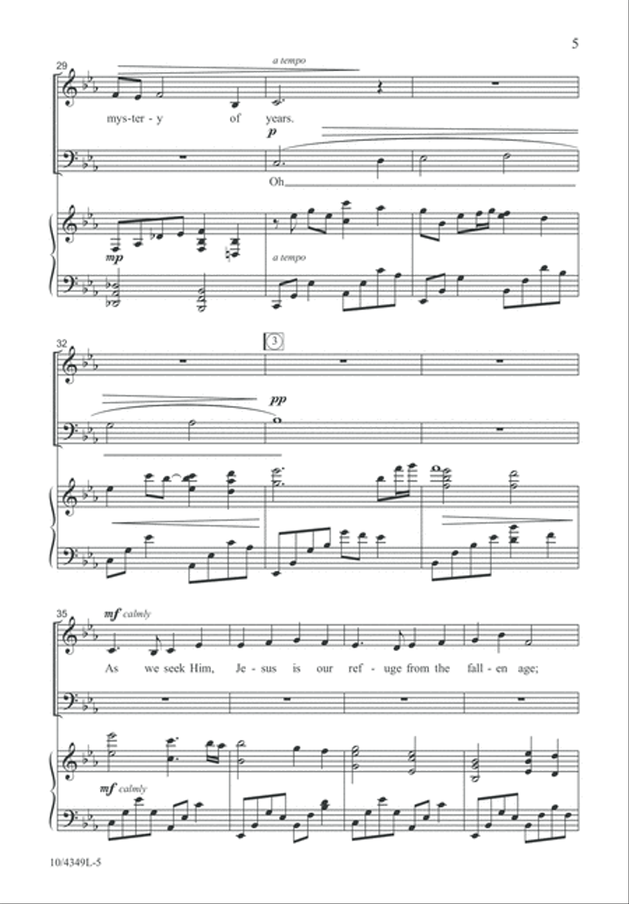 The Mystery of Years 4-Part scores gallery preview page 5