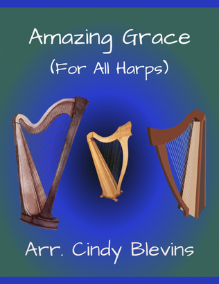 Amazing Grace, for Lap Harp Solo