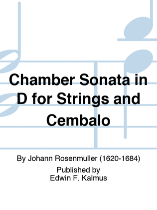 Chamber Sonata in D for Strings and Cembalo