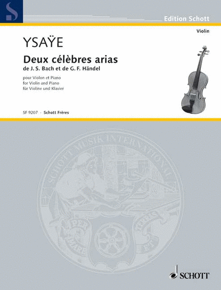 2 Celebres Arias (Bach and Handel)