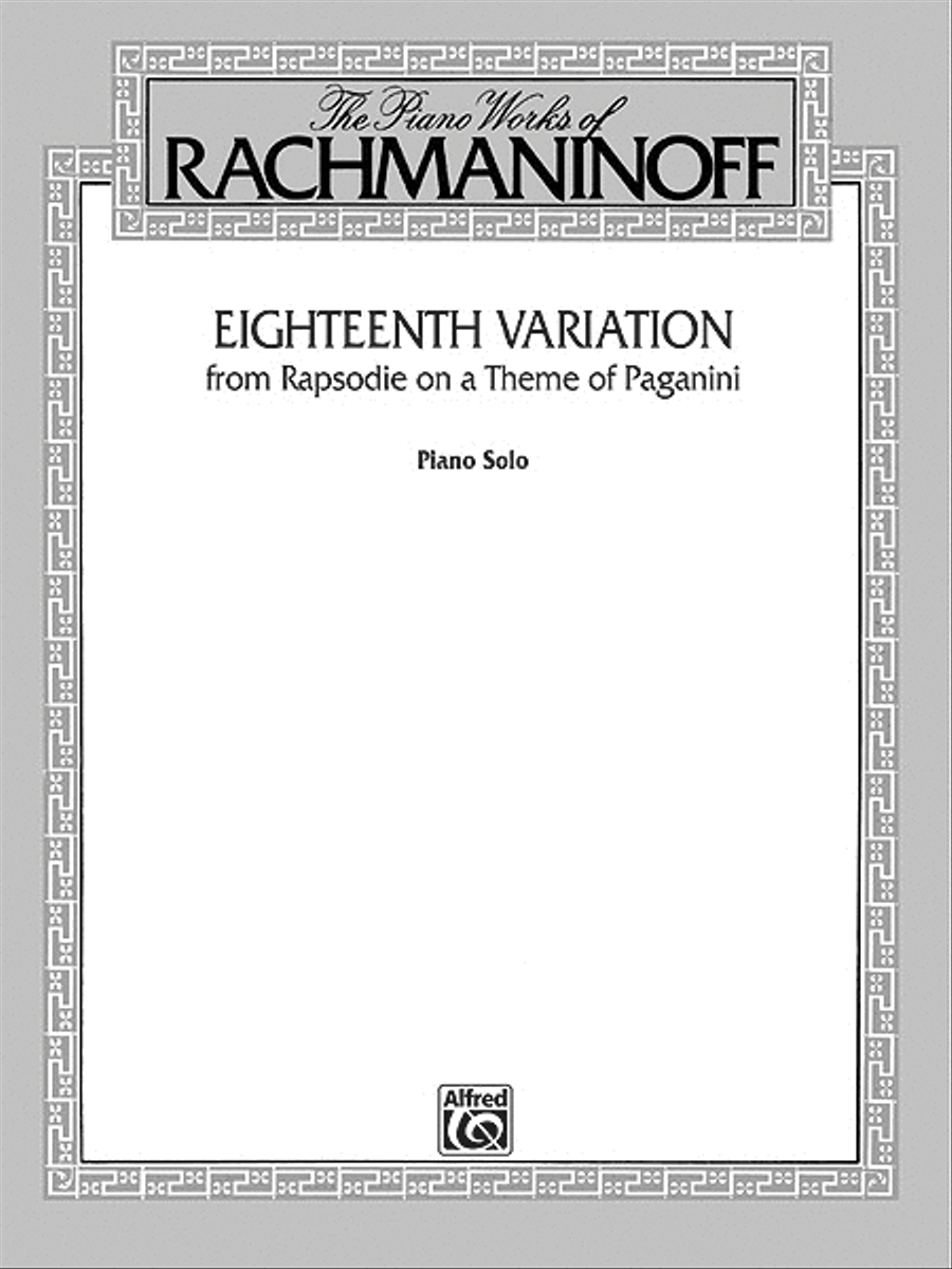Eighteenth Variation Small Ensemble scores gallery preview page 1