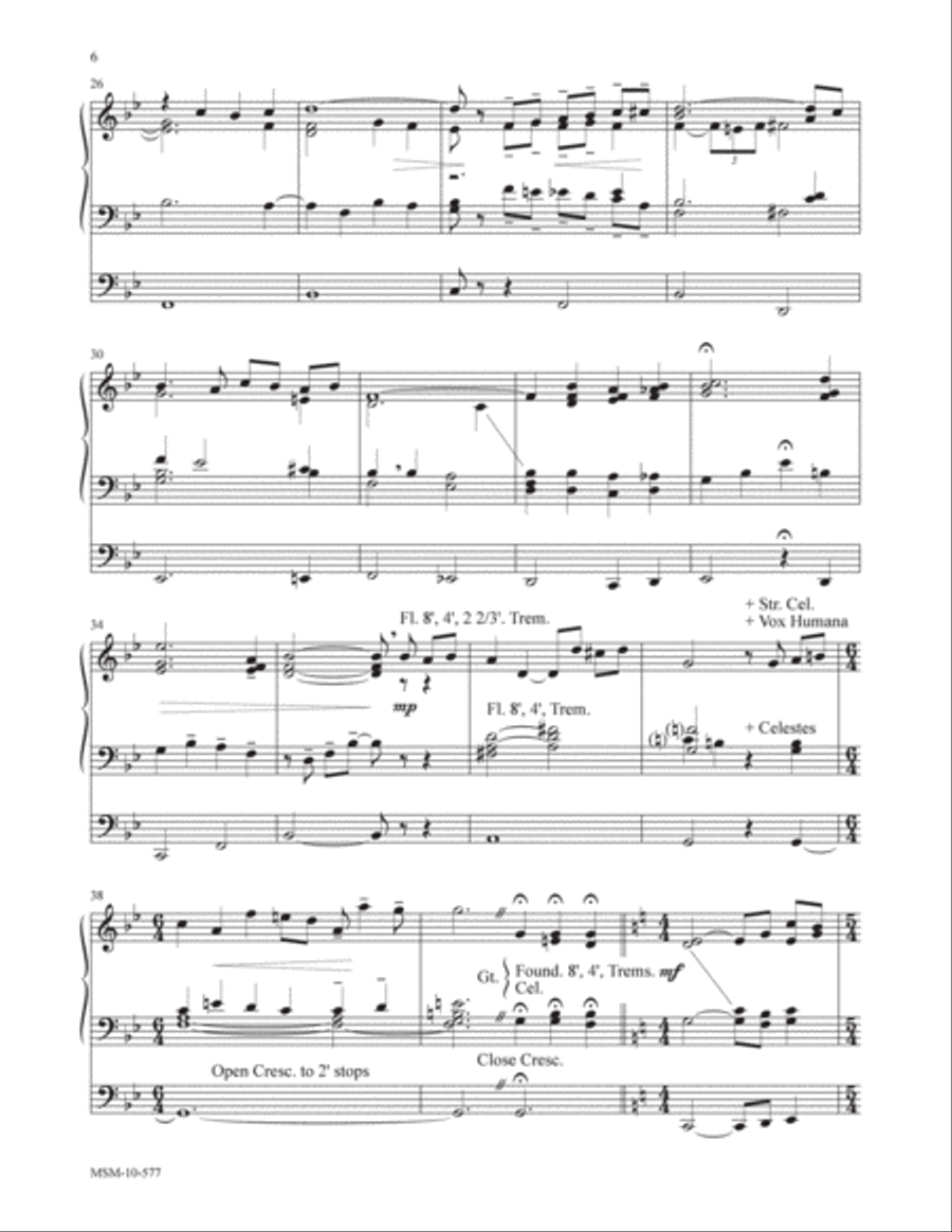 How Great Thou Art Three Hymns for Organ Organ Solo scores gallery preview page 4