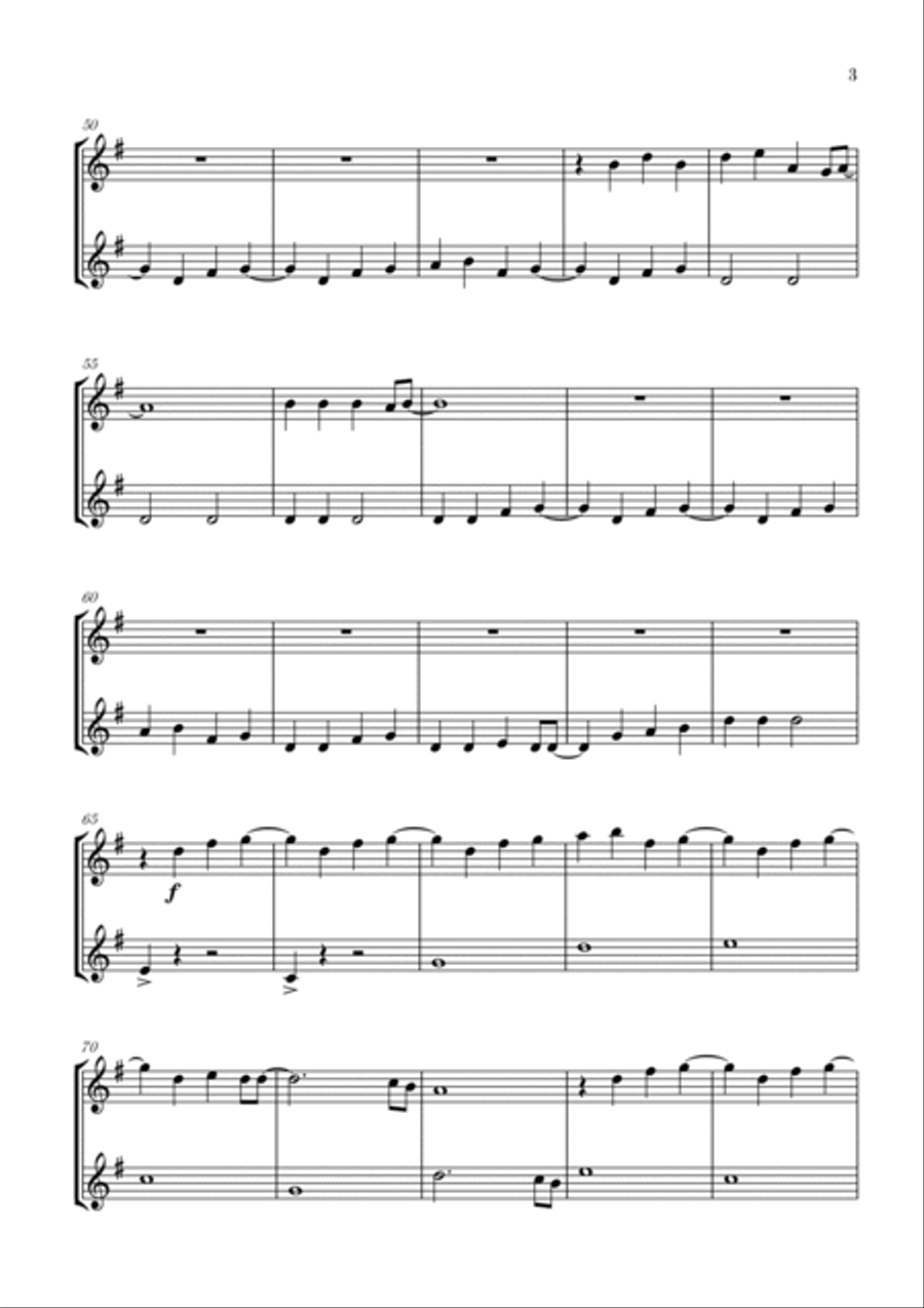Love Is Gone Love Is Gone Flute Duet scores gallery preview page 3