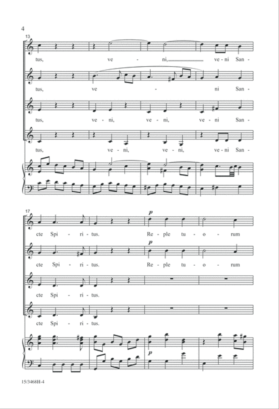 Veni Sancte Spiritus Veni Sancte Spiritus SSAA scores gallery preview page 4