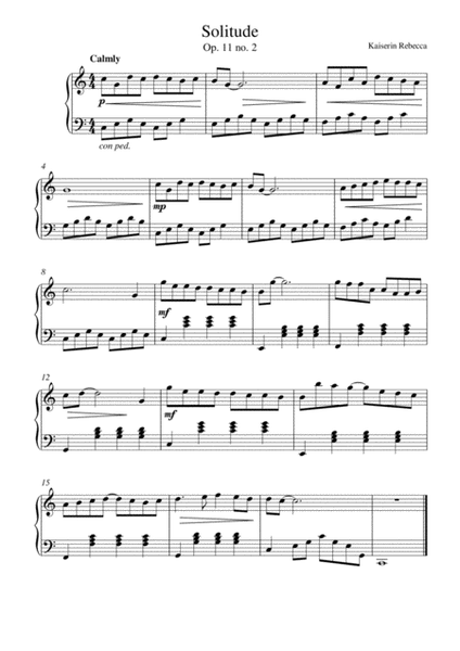 Solitude (Op.11 no.2) image number null