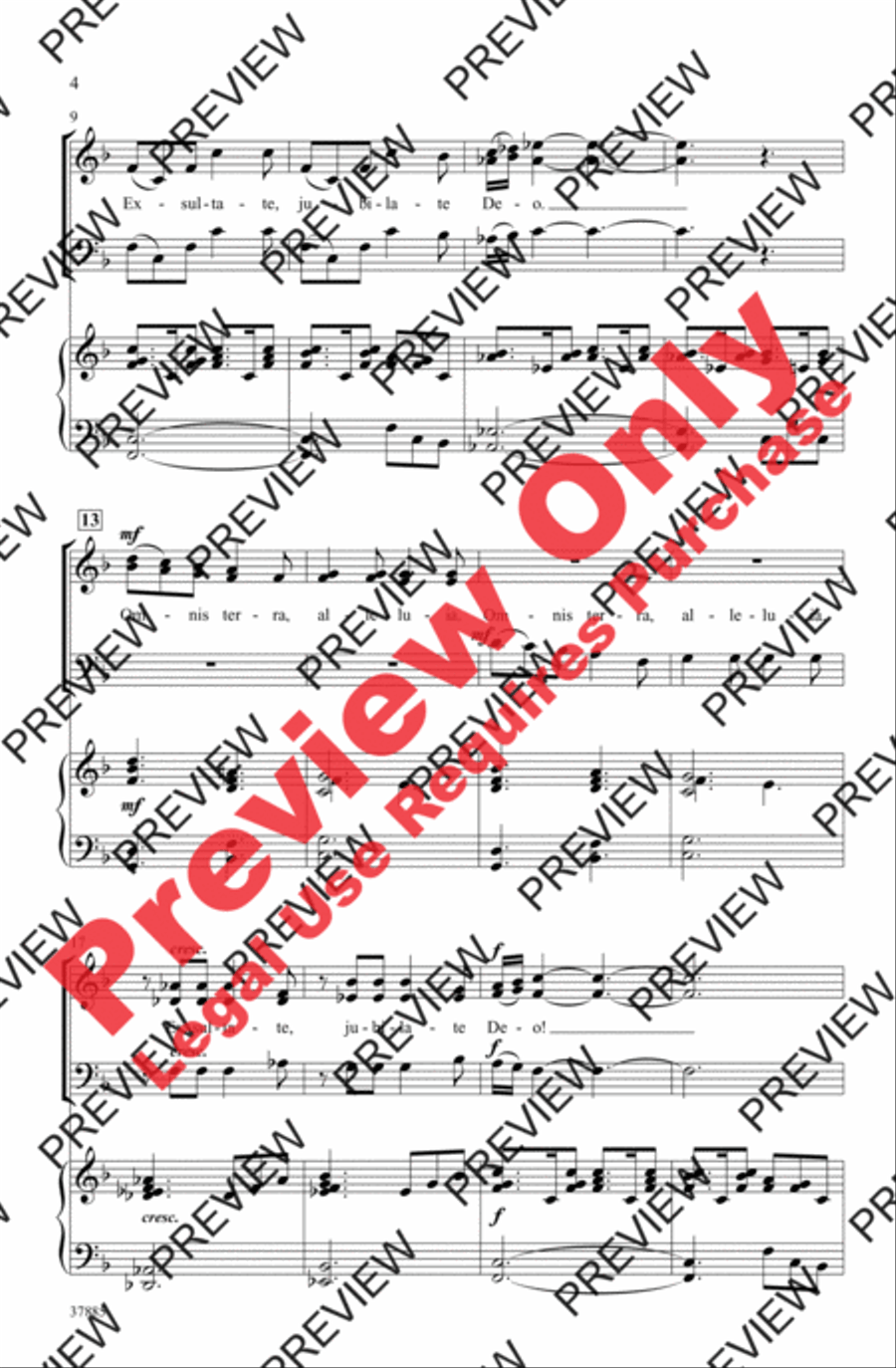 Exsultate, Jubilate 3-Part scores gallery preview page 4
