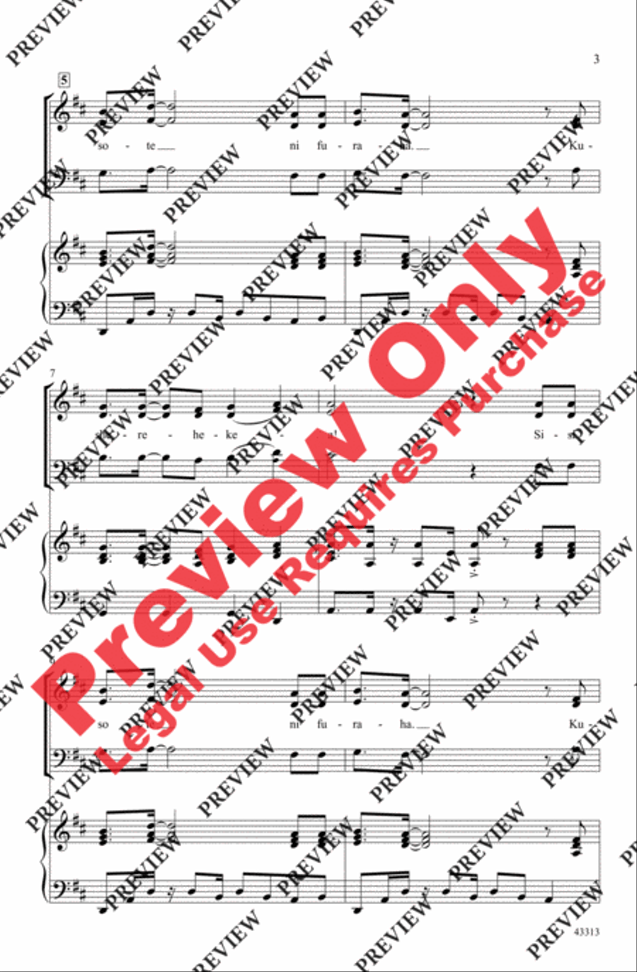 Sisi Sote - SoundTrax CD (CD only) Choir scores gallery preview page 3