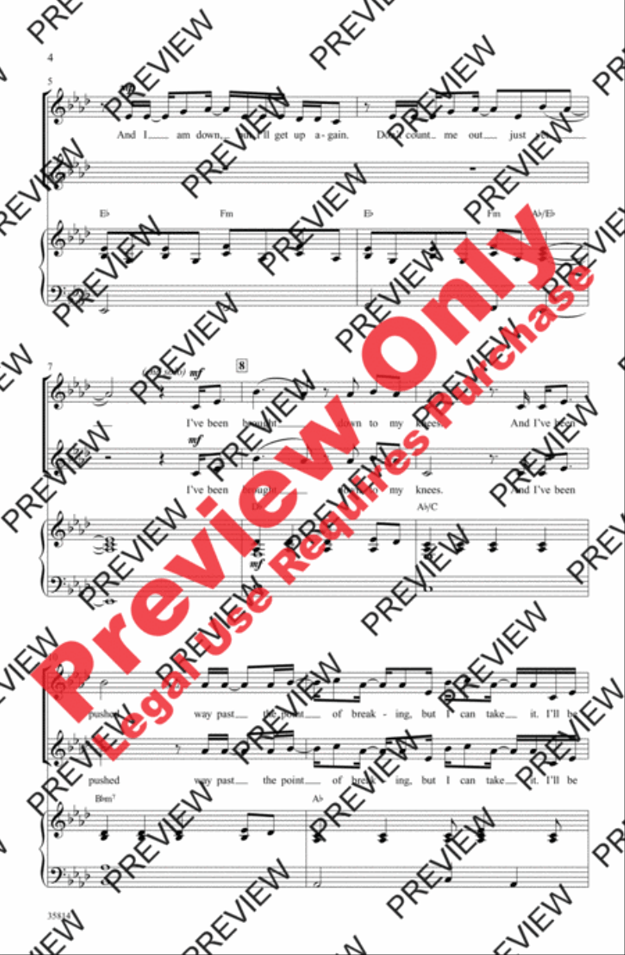 You Haven't Seen the Last of Me Women's Choir scores gallery preview page 3