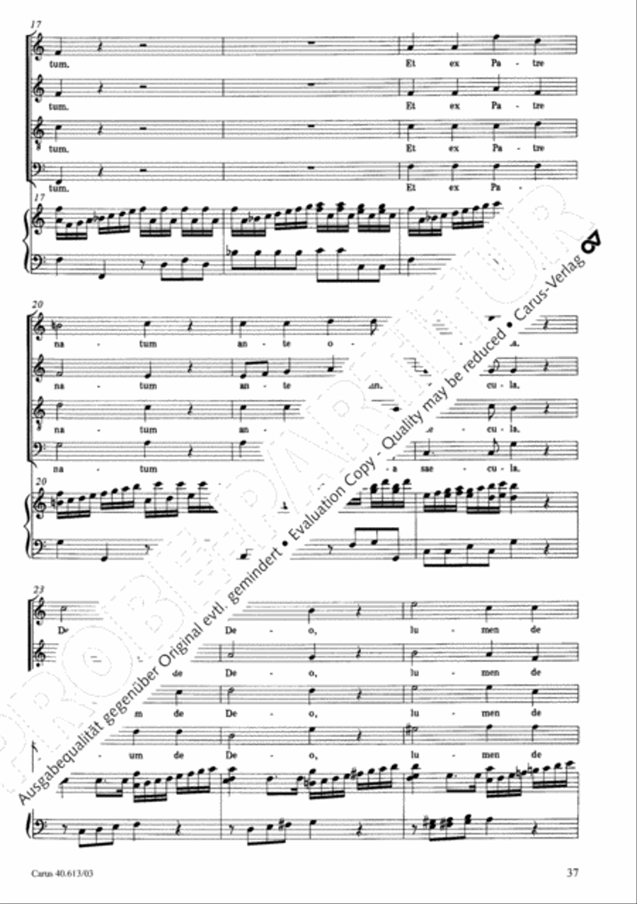 Mass in C (Missa in C) 4-Part scores gallery preview page 38