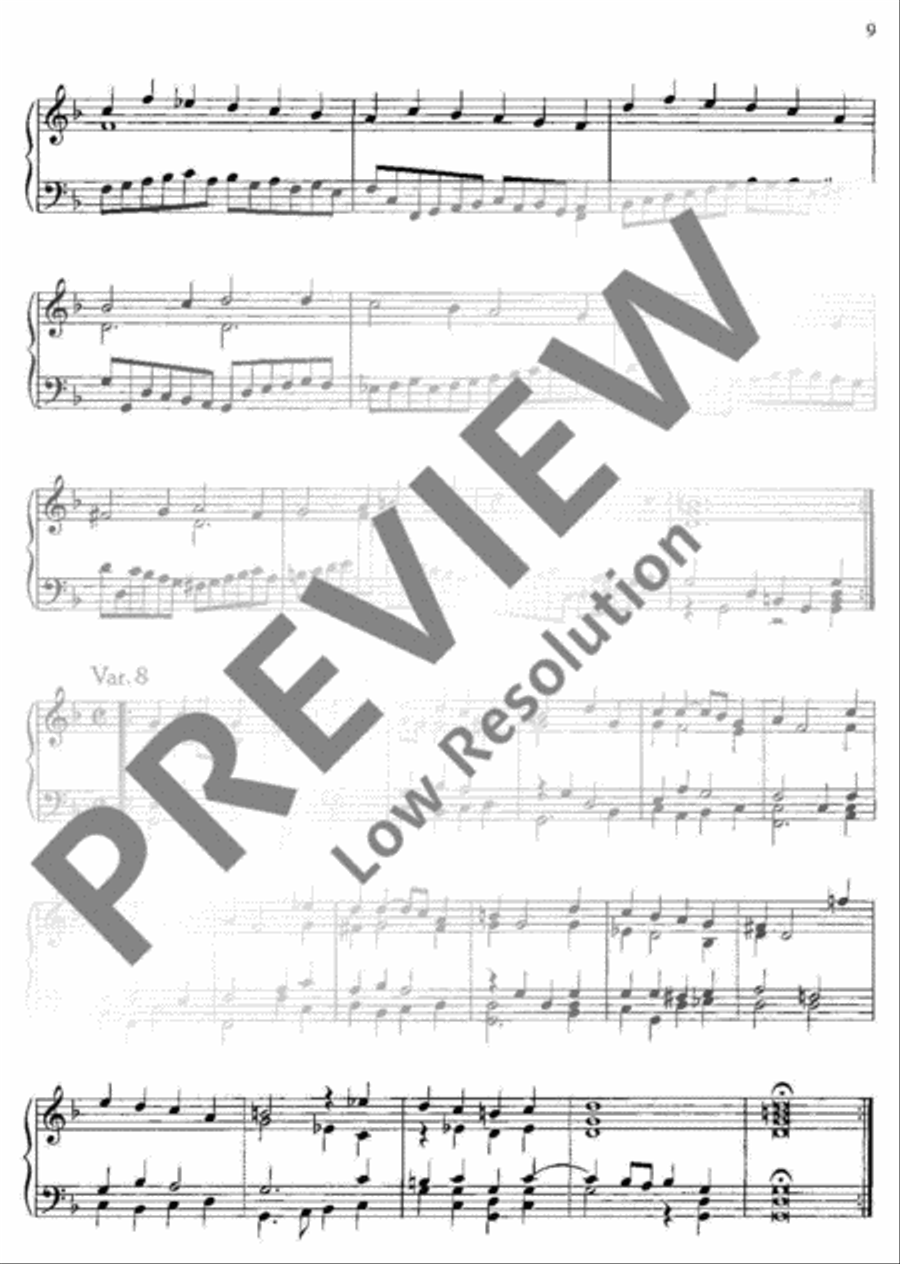 3 Pavans from the same theme Piano Solo scores gallery preview page 10