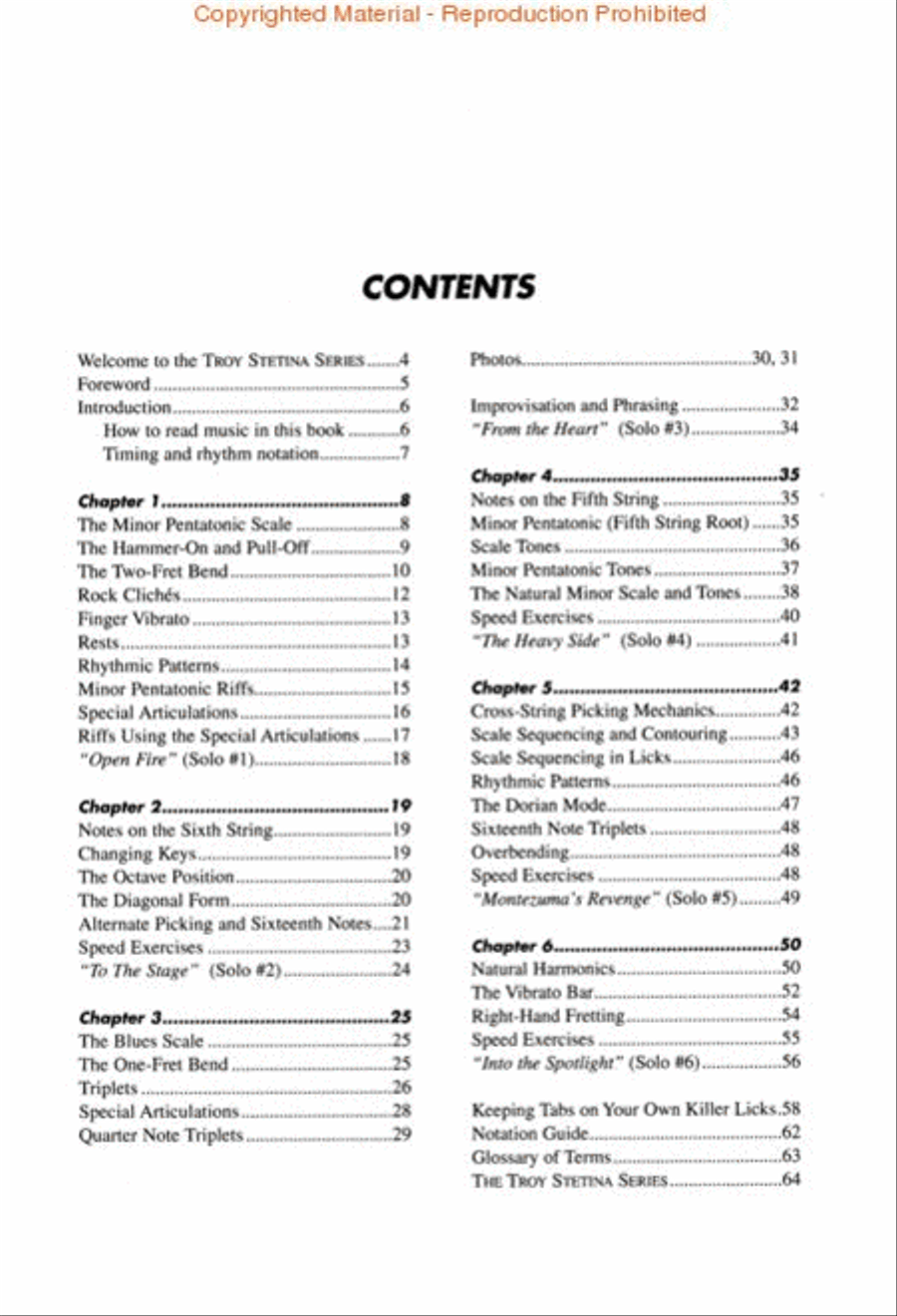 Metal Lead Guitar Vol. 1 Metal Lead Guitar Vol. 1 Electric Guitar scores gallery preview page 2