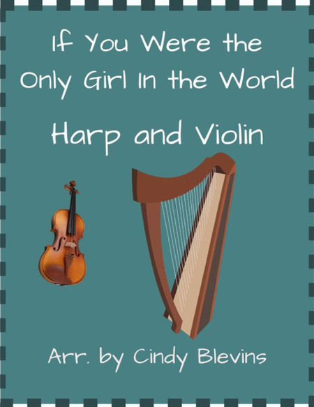 If You Were the Only Girl in the World, for Harp and Violin image number null
