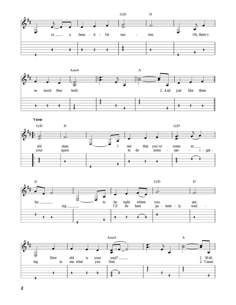 I Won't Give Up Acoustic Guitar scores gallery preview page 2