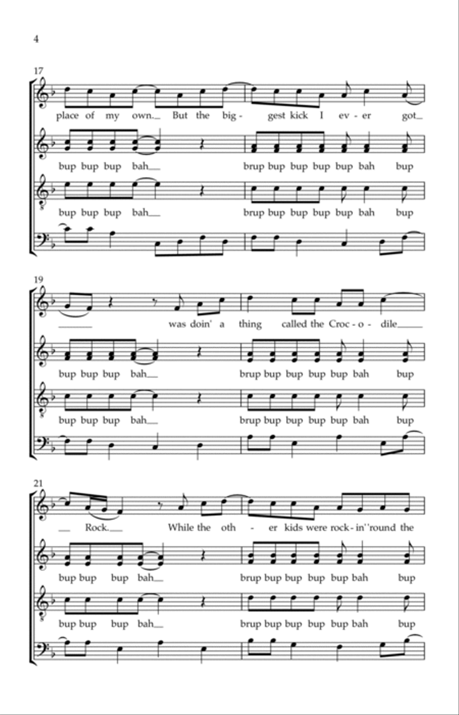 Crocodile Rock Divisi scores gallery preview page 4