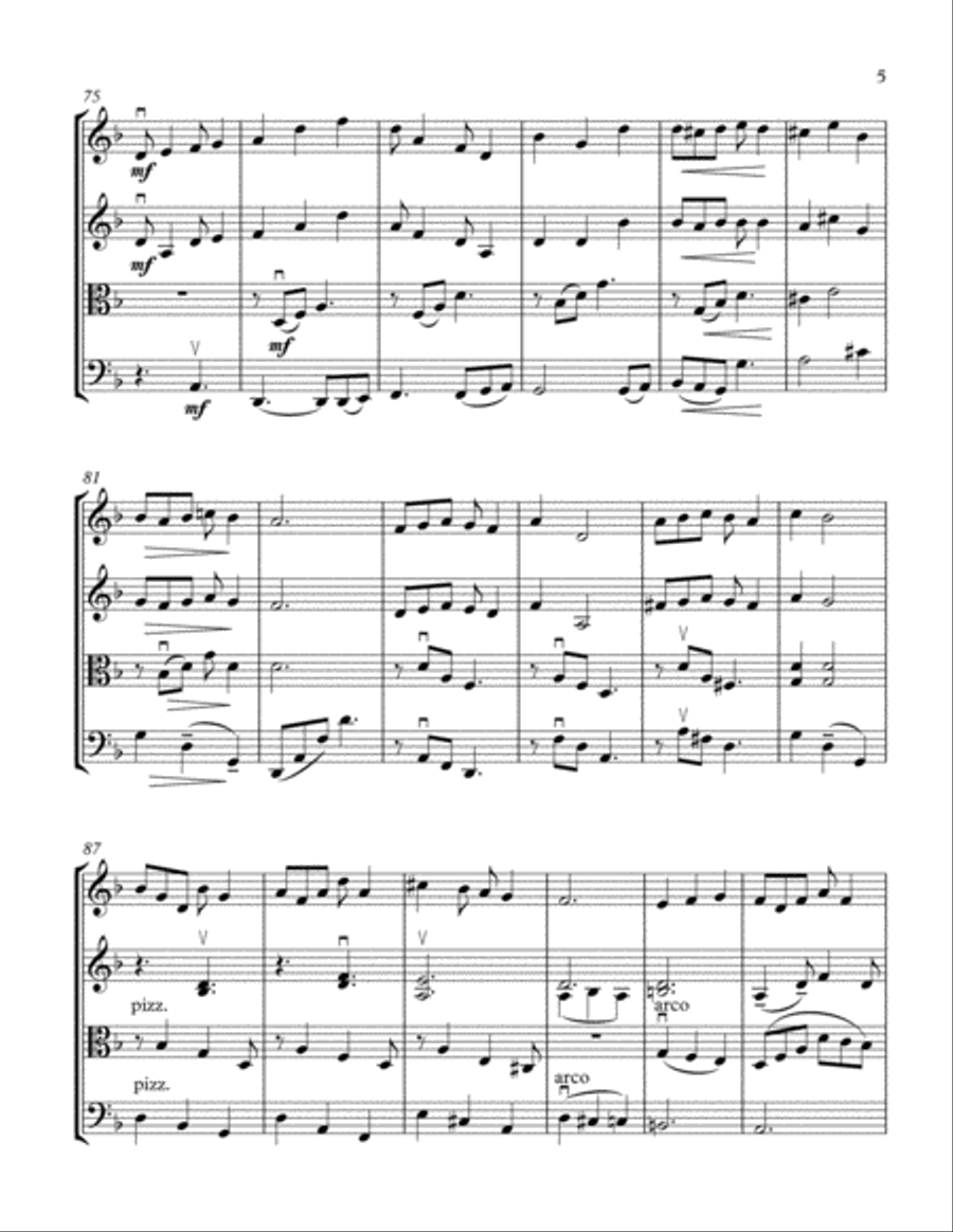 Brisas Del Torbes String Quartet scores gallery preview page 5