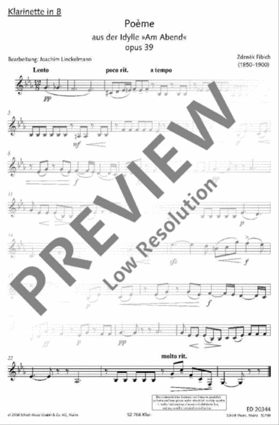 Poème Poème Woodwind Quintet scores gallery preview page 7