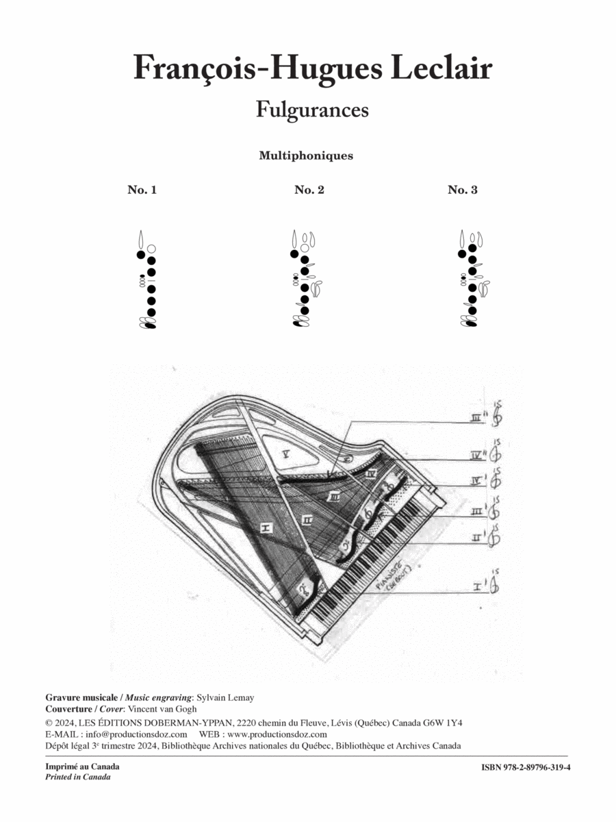Fulgurances, opus 75 Clarinet Solo scores gallery preview page 1