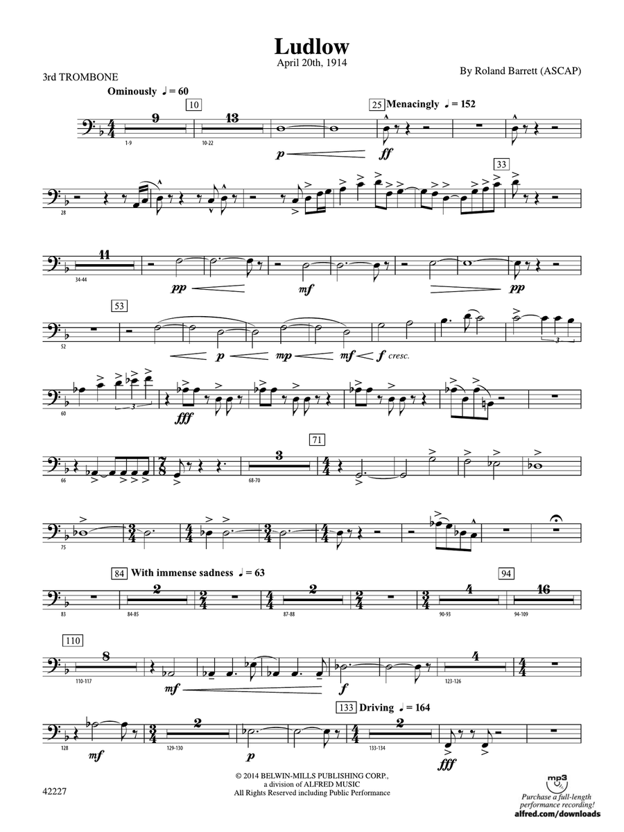 Ludlow: 3rd Trombone
