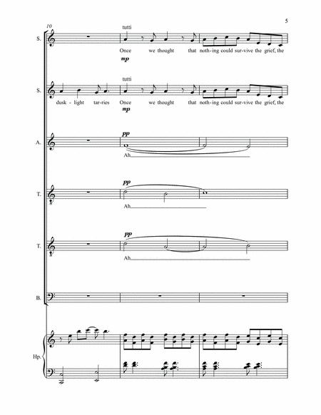 A Song of Hope (Downloadable Choral Score)