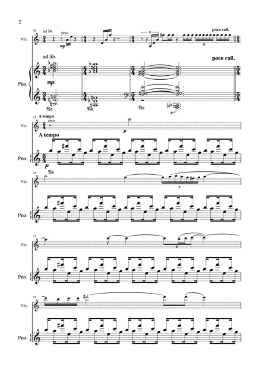 Murray - Lullaby - Violin & Piano Violin Solo scores gallery preview page 2