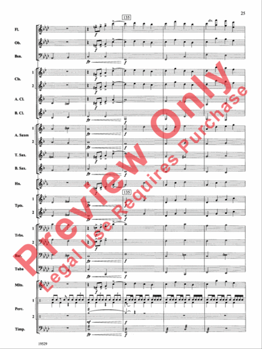 The Road Unknown Concert Band scores gallery preview page 26