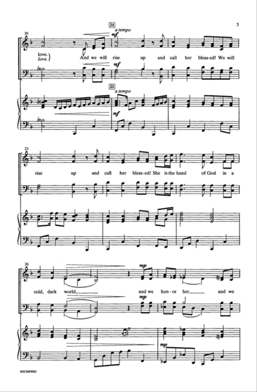 A Mother's Hands A Mother's Hands Choir scores gallery preview page 4