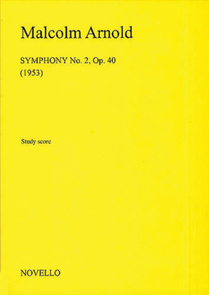 Book cover for Malcolm Arnold: Symphony No.2 (Study Score)