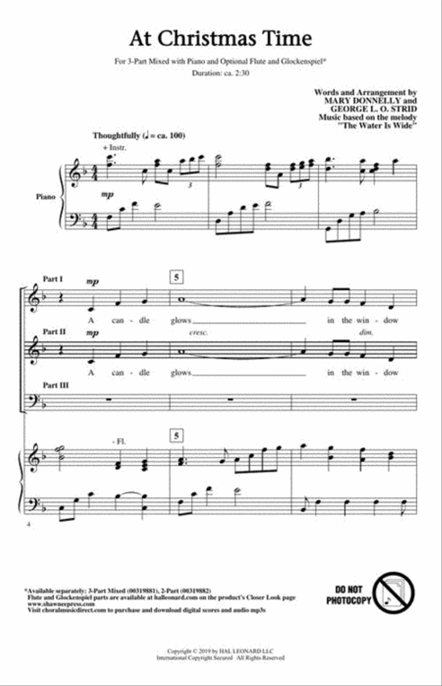 At Christmas Time At Christmas Time 3-Part scores gallery preview page 3