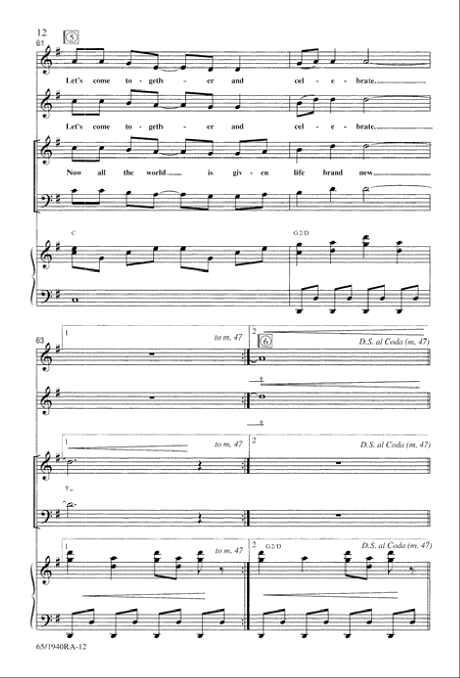 We Will Know Peace 3-Part scores gallery preview page 14