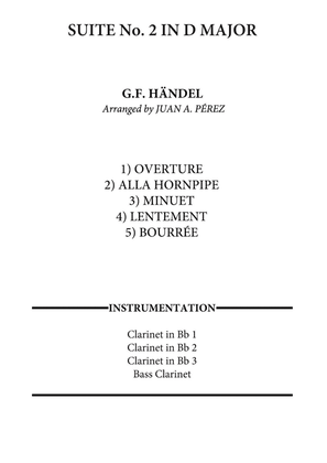 Suite No. 2 in D Major - Clarinet Quartet