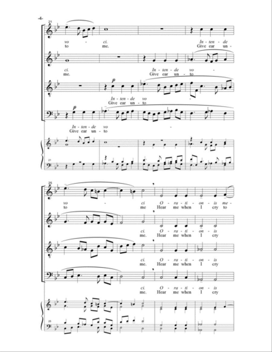 Intellige Clamorem Meum 4-Part scores gallery preview page 5