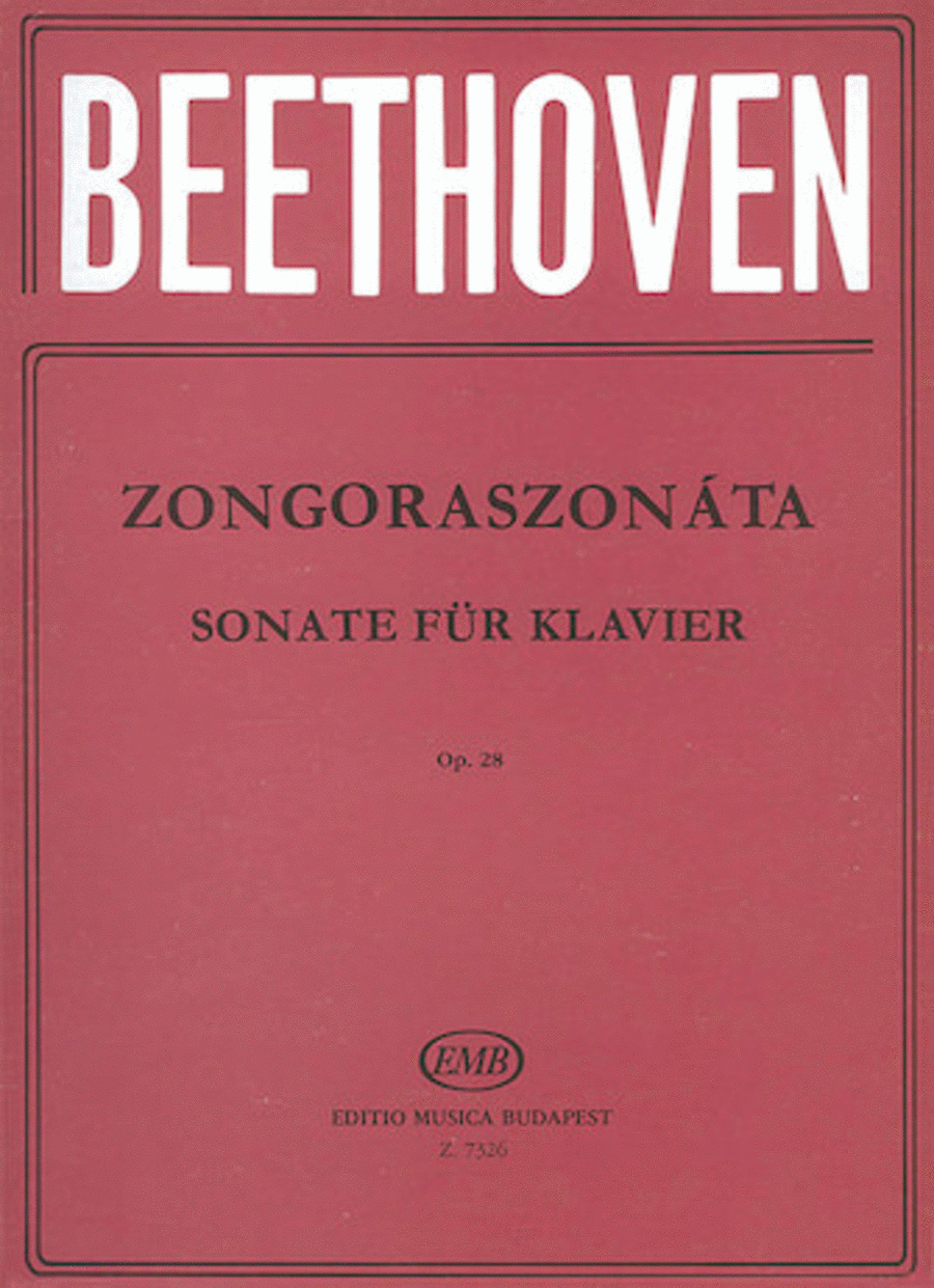 Sonatas for Piano in Separate Editions Op. 28 in D Major, "Pastorale"