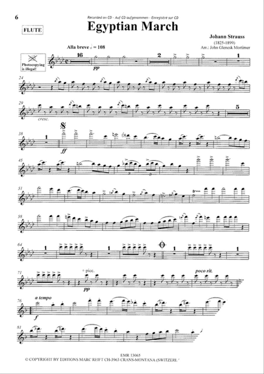 Play The 1st Flute With The Philharmonic Wind Orchestra Concert Band scores gallery preview page 6