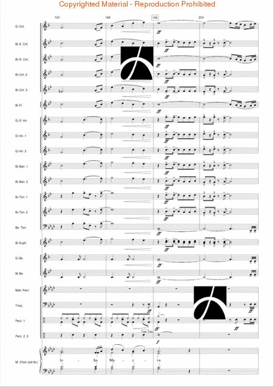 Pacific Dreams Concert Band scores gallery preview page 38