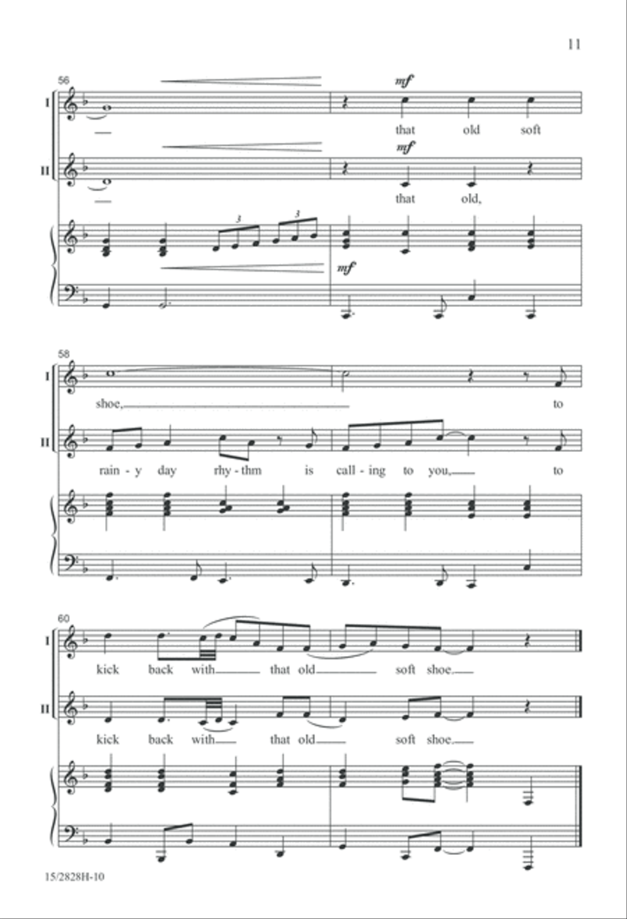 That Old Soft Shoe Unison Choir scores gallery preview page 12