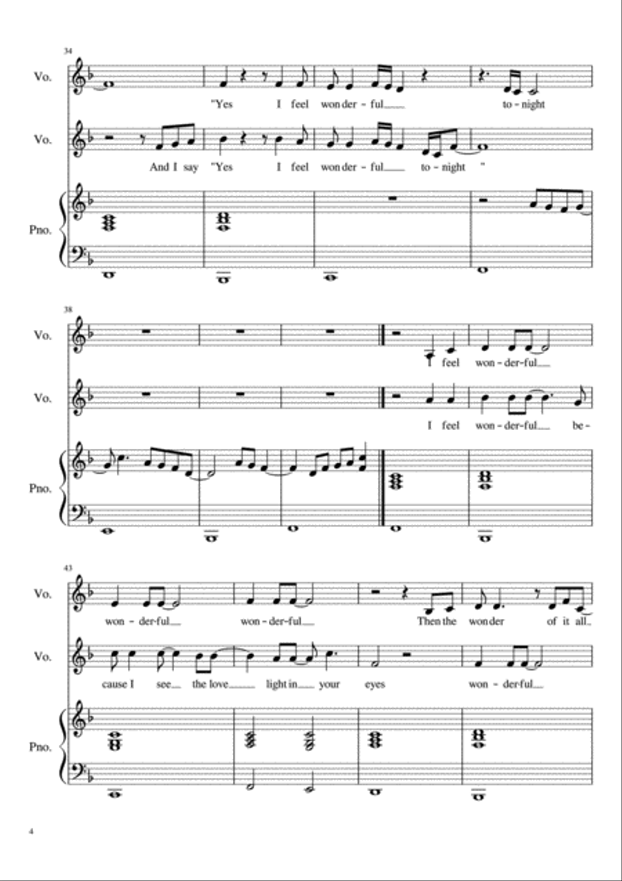 Wonderful Tonight Wonderful Tonight Vocal Duet scores gallery preview page 4