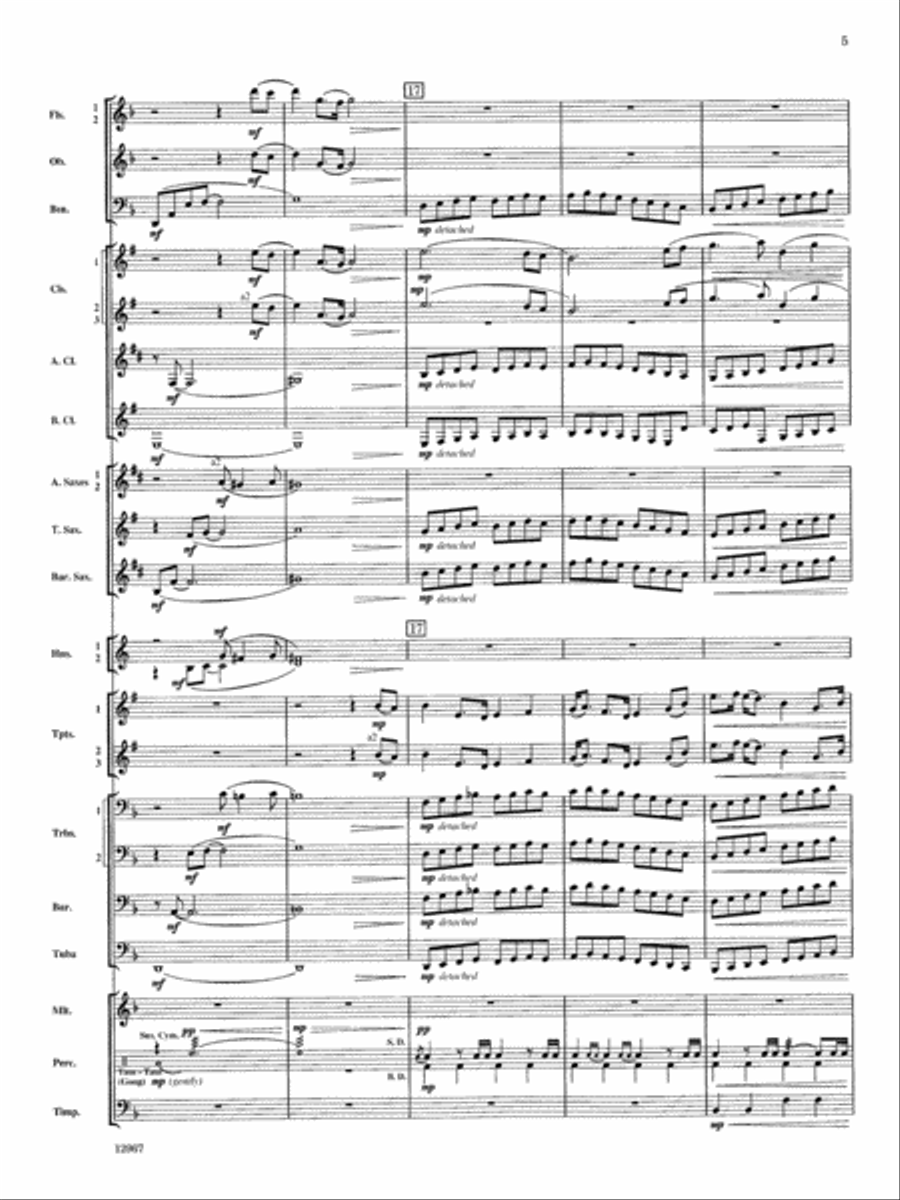 Highbridge Excursions: Score Concert Band scores gallery preview page 5