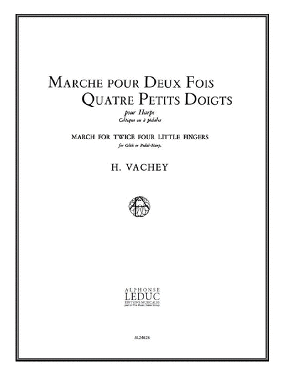 Marche Pour 2 Fois 4 Petits Doigts (harp Solo) Harp scores gallery preview page 1
