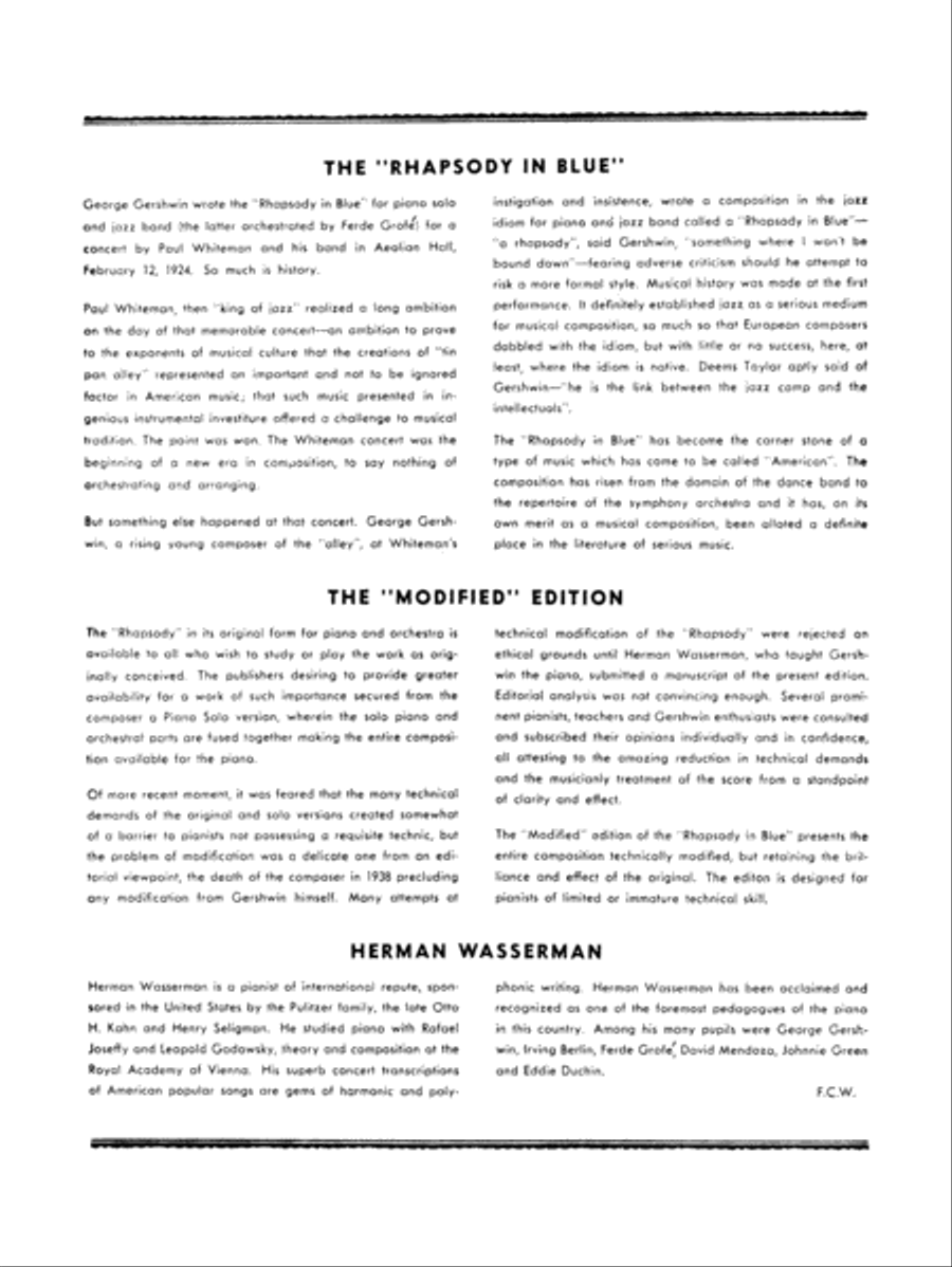 Rhapsody in Blue Small Ensemble scores gallery preview page 3