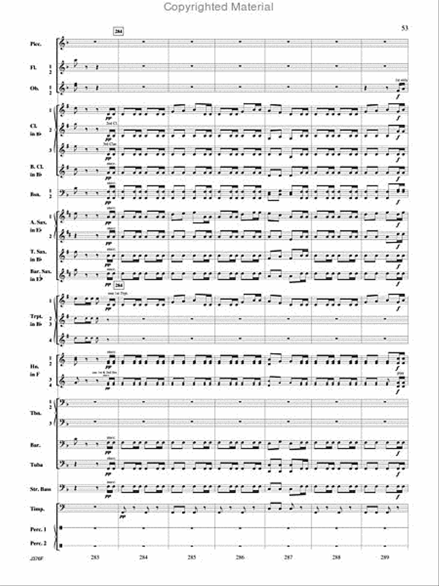 William Tell Overture Concert Band scores gallery preview page 54
