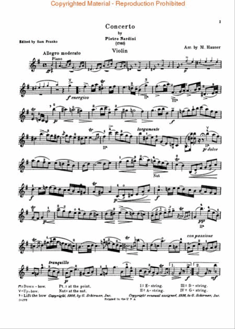 Concerto in E minor Orchestra scores gallery preview page 4