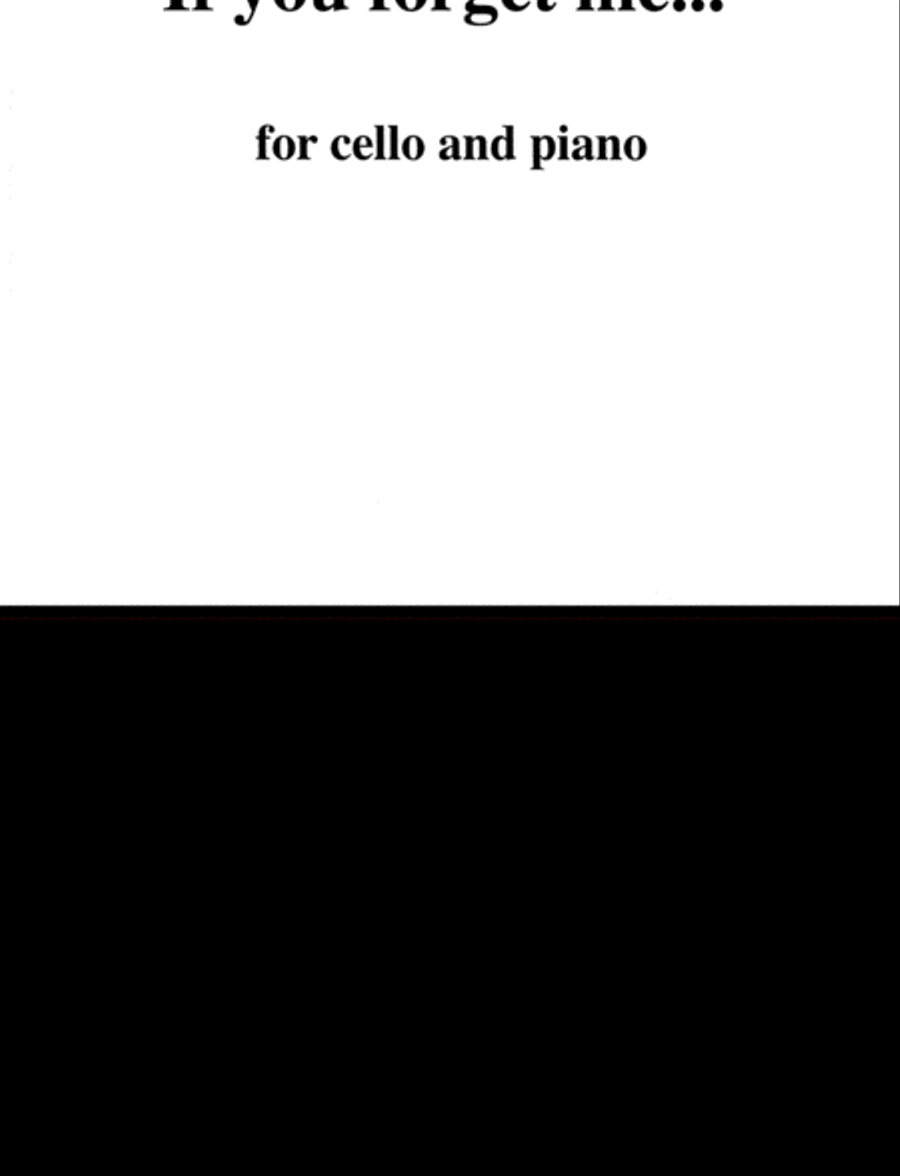 [Luedeke] If You Forget Me... (Cello and Piano) Piano scores gallery preview page 3