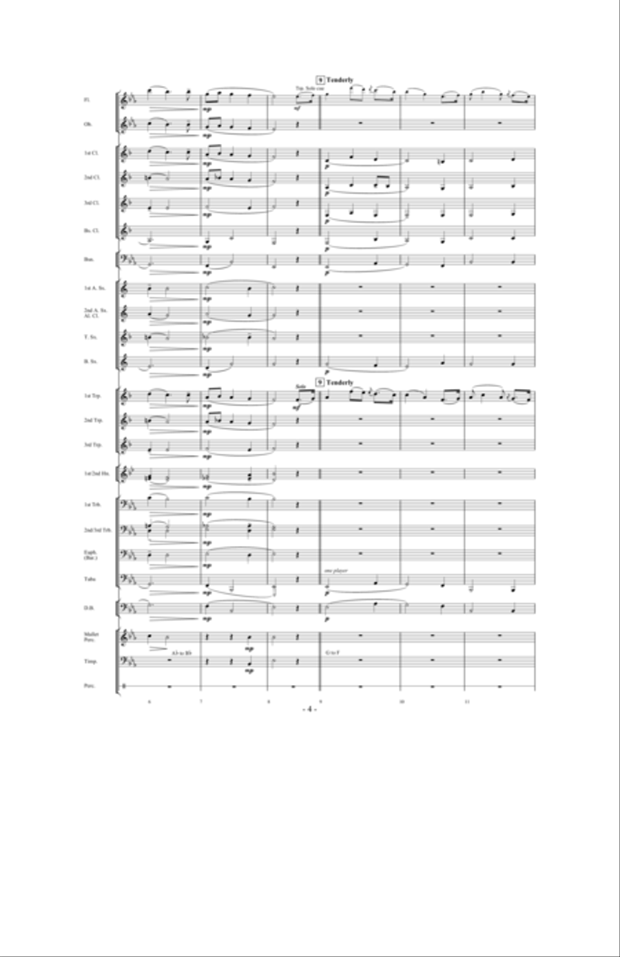 The Last Rose Of Summer Concert Band scores gallery preview page 3