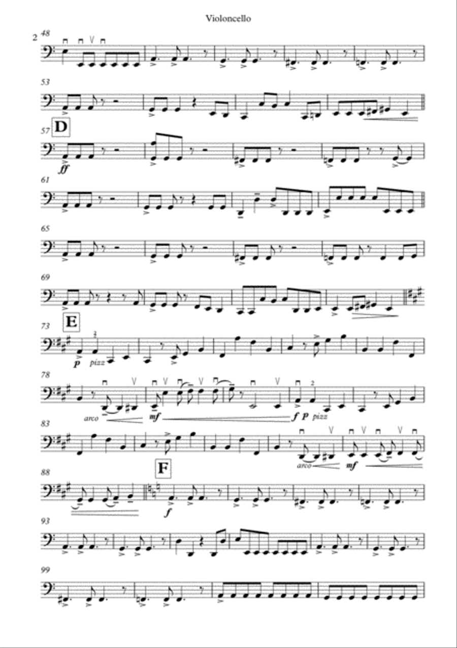 While My Guitar Gently Weeps String Quartet scores gallery preview page 4