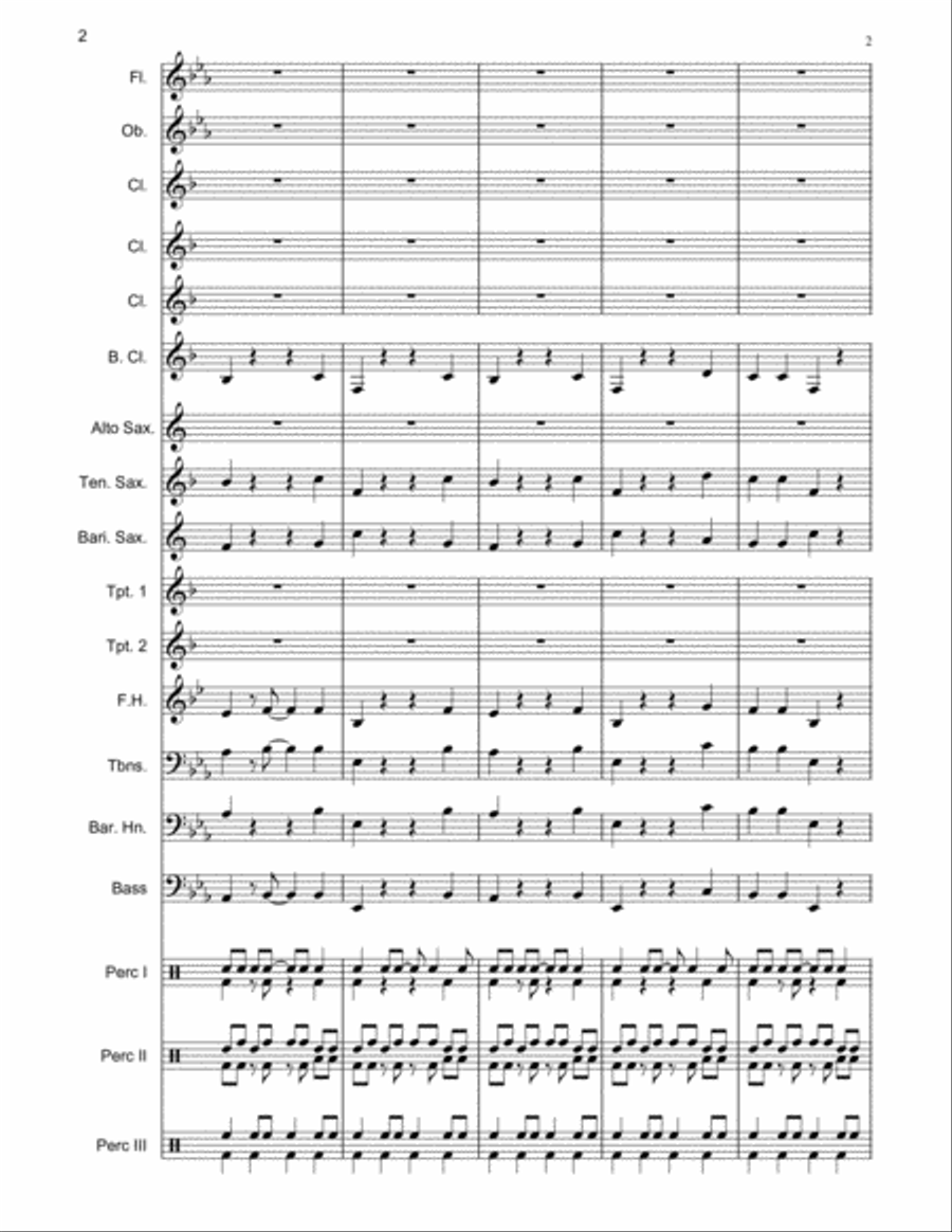 Bahama Mama Concert Band scores gallery preview page 4