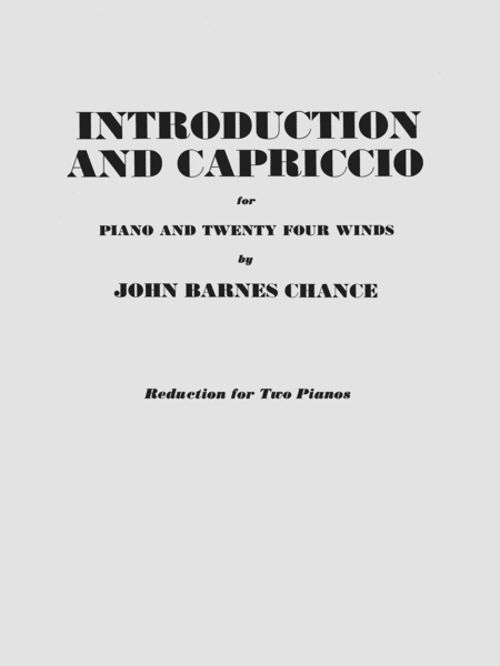 Introduction and Capriccio
