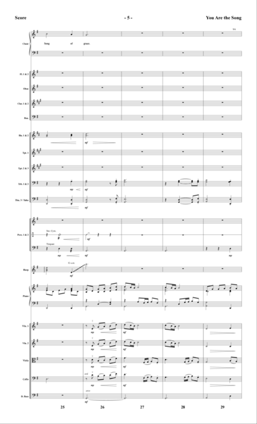You Are the Song - Full Score Choir scores gallery preview page 5